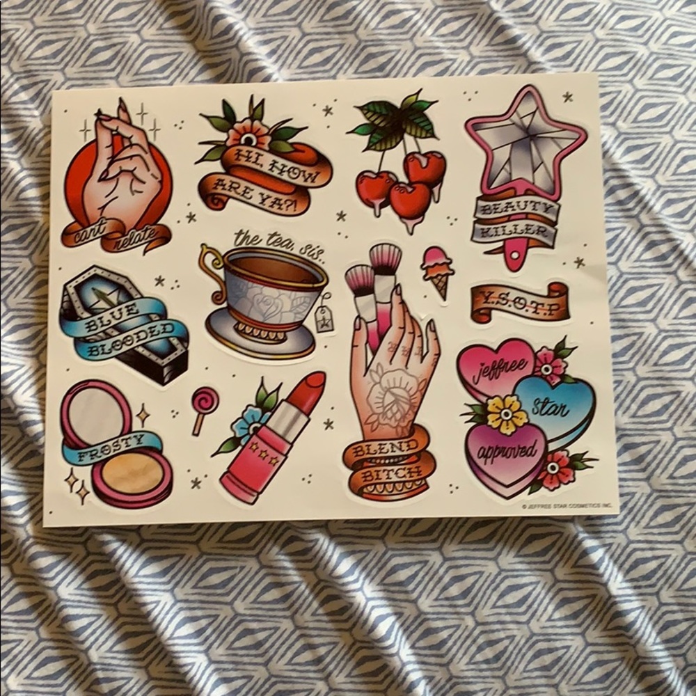 Jeffree star stickers